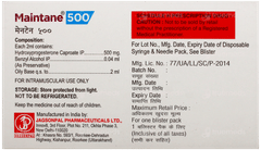 Maintane 500 Injection 2Ml Maintane 500 Injection 2Ml